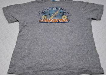 Koszulka, krótki rękaw, T-shirt, Szara, melanż, California, Reserved, 134 (