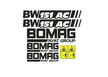 Naklejki oklejenie BOMAG 151 AC Zamiennik