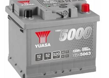Akumulator Yuasa Silver 12V 52Ah 520A Prawy Plus