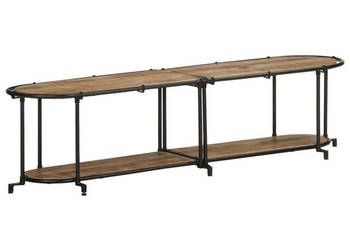 Szafka pod TV 160x42x40 cm lite surowe drewno mango WM-4013491