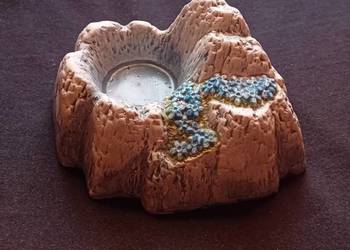 Ceramiczna trójwymiarowa rzeźba - górskie jeziorko. Jie Gantofta.