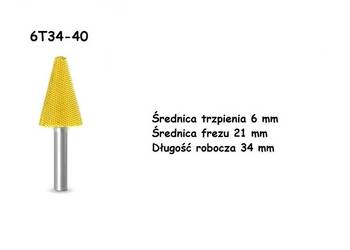TARNIK TRZPIENIOWY 6MM STOŻEK 6T34-40