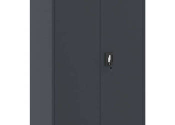 Szafa na dokumenty antracytowa 90x40x140 cm stalowa WM-339747