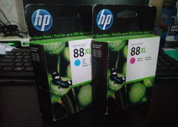 HP 88XL tusz oryginalny magenta cyan C9392AE C9391AE