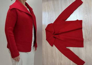 Sweterek blezer czerwony S 36 MACKAYS