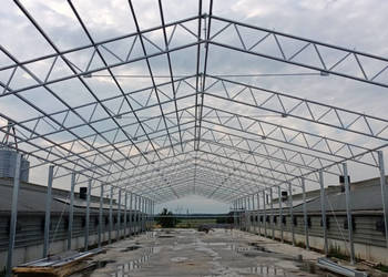 Konstrukcja hali stalowej 12x15x5m - Nowa Ocynkowana - BEZ CENY MINIMALNEJ