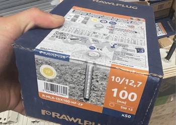 RAWLPLUG Wkrety śruby do betonu Ocynk HEX R-XLX M10 12,7x100 mm 50szt ETA