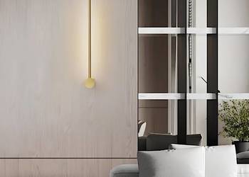 Kinkiet liniowy Polonez 600mm złoty, LED neutralny 4000K