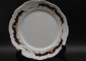 Talerz Porcelanowy Mitterteich Bavaria – Form 2000 Kobalt & Złoto