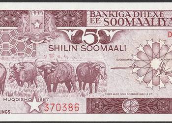 SOMALIA 5 SHILLING 1987 - STAN BANKOWY UNC