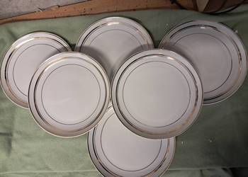 6 małych talerzyków z prlu z wytwórni Lubiana stan db+