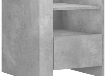 Szafka nocna szary beton 45x50x50 cm materiał drewnopochodny WM-848279