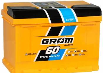Akumulator GROM RACING 60Ah 600A EN PRAWY PLUS