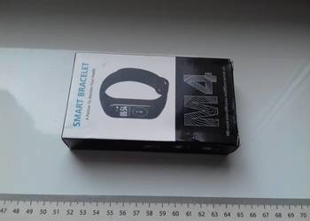 Smart Bracelet M4, Opaska z kolorowym LCD, z wyglądu podobna do MiBand, Tęt