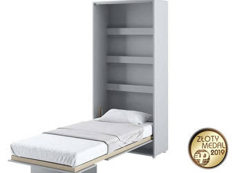 Półkotapczan Łóżko w Szafie BED CONCEPT 90x200 Szary Mat