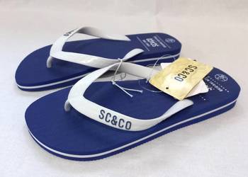 Klapki niebieskie Japonki r. 36 SC&CO Unisex bardzo dobra jakość NOWE
