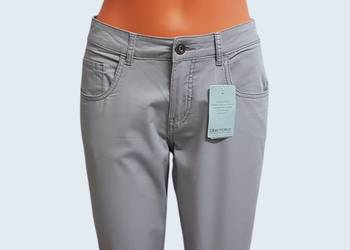 Damskie szare bawełniane spodnie rurki Blue Motion 40/L NOWE