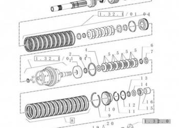 New Holland T6010 Tłok 89.35mm bore, 55mm rod, 53.5mm w 5185208
