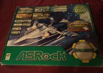 As  ze ASRock 939SLI-eSATA2 opakowanie po płycie głównej i sterowniki