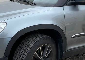 Skoda Yeti nakładki na błotniki nadkole 4 szt CHROM CZARNY MAT maxchrom.pl