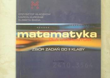 Matematyka dla licealistów podręcznik i zbiór zadań klasa 2