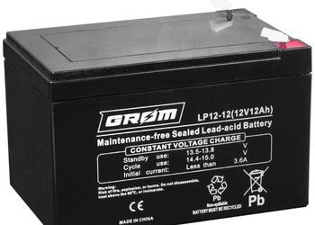 Akumulator żelowy GROM 12V 12Ah LP12-12 Dostawa