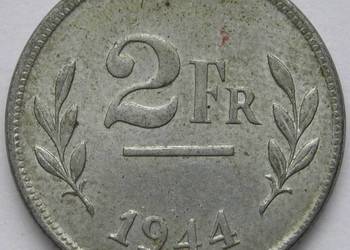 BELGIA 2 FRANKI 1944 - STAN MENNICZY
