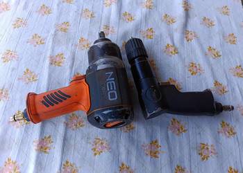 Klucz udarowy pneumatyczny 1300Nm +wiertarka NEO