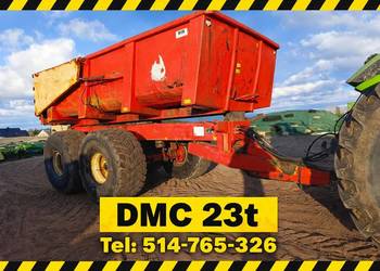BECO GIGANT 180 wywrotka przyczepa budowlana skorupowa DMC 23T