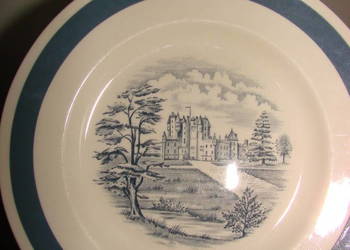 Zamek Glamis porcelanowy talerz Alfred Meakin