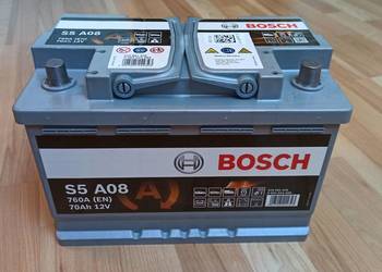 Akumulator BOSCH S5 A08 AGM 12V 70Ah 760A R+