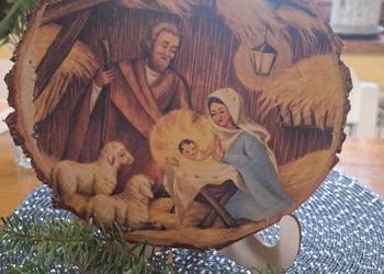 Szopka Bożonarodzeniowa z drewna