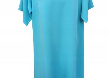 Sukienka damska litera A z rękawkiem zamek elegancka. rozm 48-biust 112cm