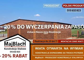 Garaż DREWNOPODOBNY Złoty Dąb - | NISKIE CENY / Profil  - Maj-Blach