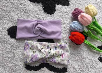 Opaski prążek turban 2 szt 46-55 cm