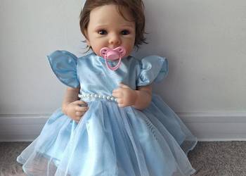 Lalka jak żywe dziecko jak reborn piękna NOWA duża 50 cm ubrana jak na zdję