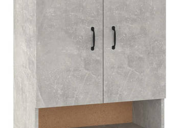 Szafka wisząca szarość betonu 60x31x70 cm WM-812883