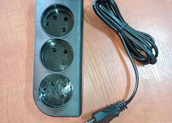 przedłużacz 160 cm czarny 3 gniazda b/uz (15x6 cm) Elgotech