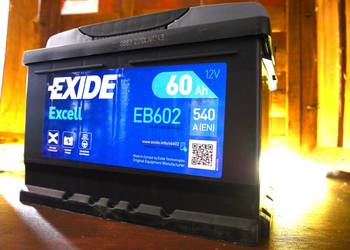Akumulator 60Ah 540A  Exide Excell EB602 EN PRAWY PLUS