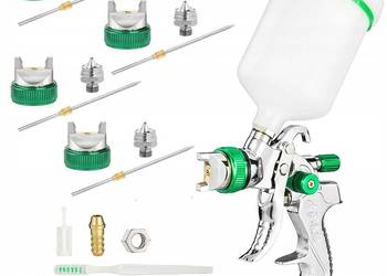 Pistolet Lakierniczy HVLP | 4 Dysze 1,4–2,5 mm, Zbiornik 600 ml