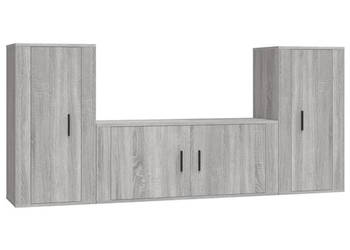 Zestaw 3 szafek TV szary dąb sonoma materiał drewnopochodny WM-3188540