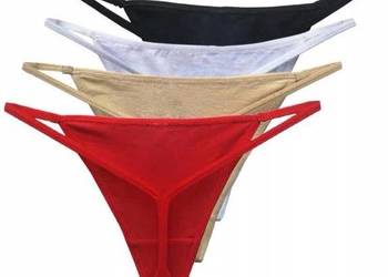 L XL Stringi damskie 4 sztuki