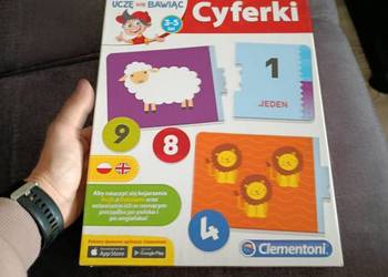 gra edukacyjna Clementoni z serii "Uczę się bawiąc" o nazwie "Cyferki