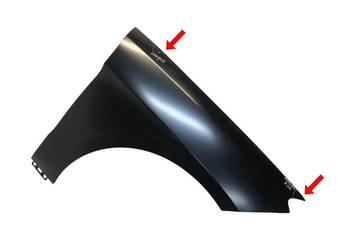 Mercedes Klasa ML W166 2011- 09.2015 Błotnik przód przedni prawy Aluminium