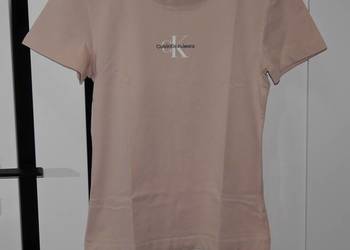 Calvin Klein śliczna bluzeczka haftowane logo 34 XS Calvin Klein śliczna bluzeczka haftowane logo 34 XS