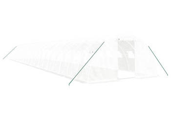 Szklarnia ze stalową ramą biała 80 m² 20x4x2 m WM-3188080