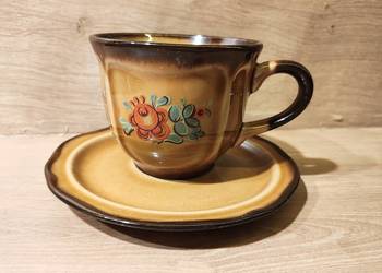 PRL filiżanki i spodki 6szt.