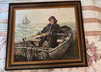 Kopia obrazu  sygnowana Janes Ensor Wioslarz