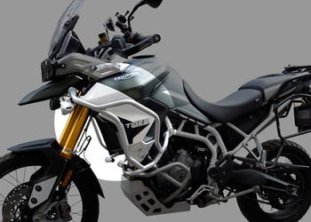Gmole górne do Triumph Tiger 850 - srebrne