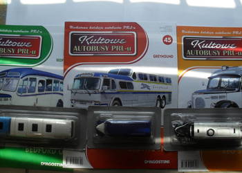 Zestaw 2autobusów 1:72 oryginalne opakowania + gazetki i pl